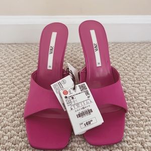 Zara Heeled Methacrylate Sandals